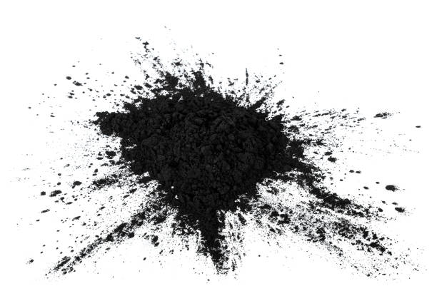 istock Activated charcoal powder isolated on white 1061941826
