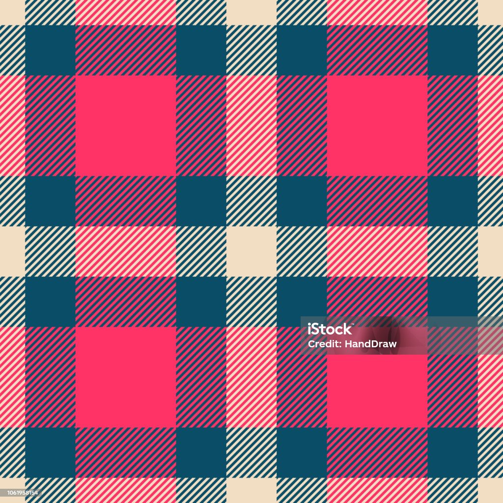 Buff Check Plaid Pattern Classic Tartan And Buffalo Check Plaid Seamless Patterns Stock ...
