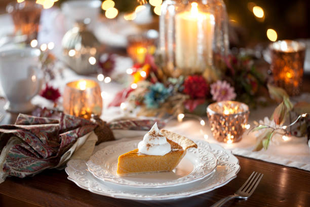 istock Holiday Pumpkin Pie with Whipped Topping 1061970114
