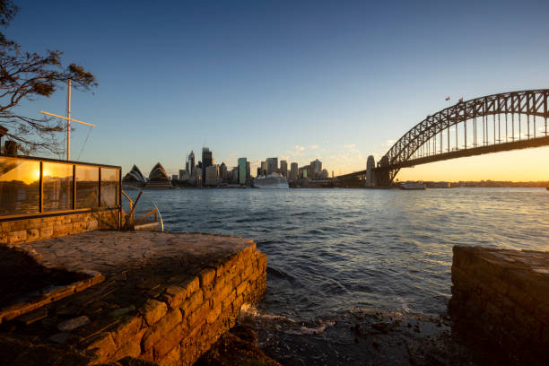 istock Sydney skyline in the evening 1061975592