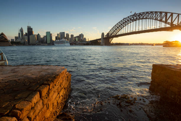 istock Sydney skyline in the evening 1061975602