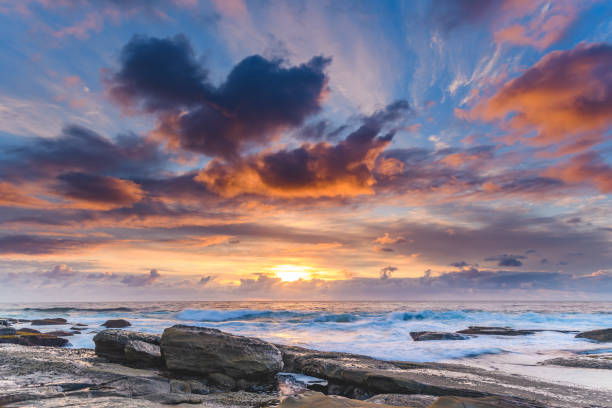 istock An Atmospheric Sunrise Seascape 1061982208