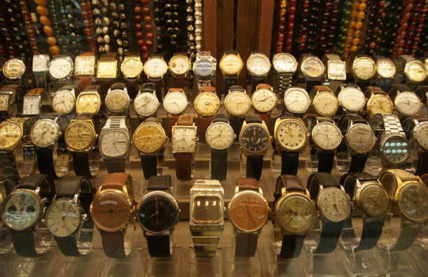 istock Old fashion wristwatches 1061991408