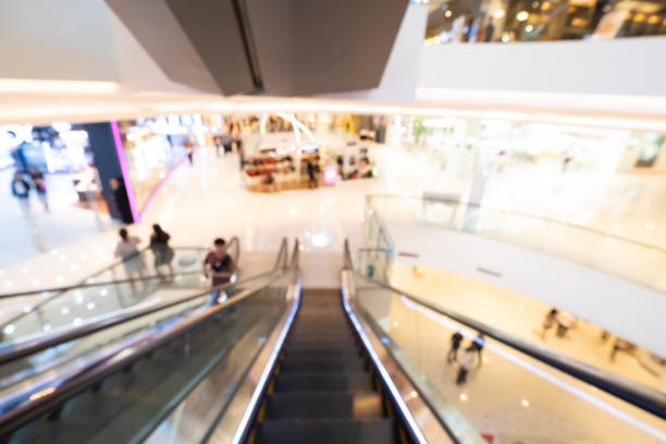 istock Shopping mall abstract defocused blurred background. Business concept. 1061992710