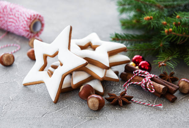 istock Christmas cookies and Christmas tree 1061998330