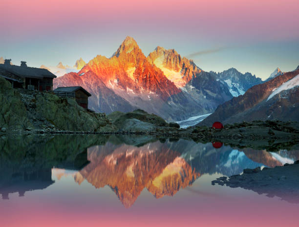 istock Crystal Lakes Chamonix in the Alps 1062007654