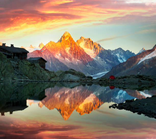 istock Crystal Lakes Chamonix in the Alps 1062007834