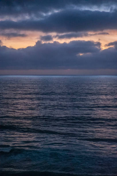 Ocean Blue Sunset, 50mm, Playas de Tijuana. Ocean Blue Sunset, 50mm, Playas de Tijuana. north pacific ocean globe stock pictures, royalty-free photos & images