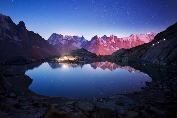 istock Night at Chamonix in the Alps 1062008780