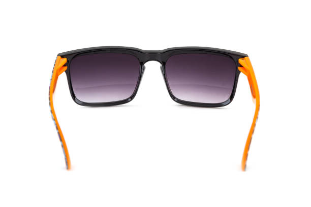 istock Black sunglasses with orange leg isolated 1062013282