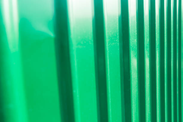 istock Green fence steel sheet texture 1062021850
