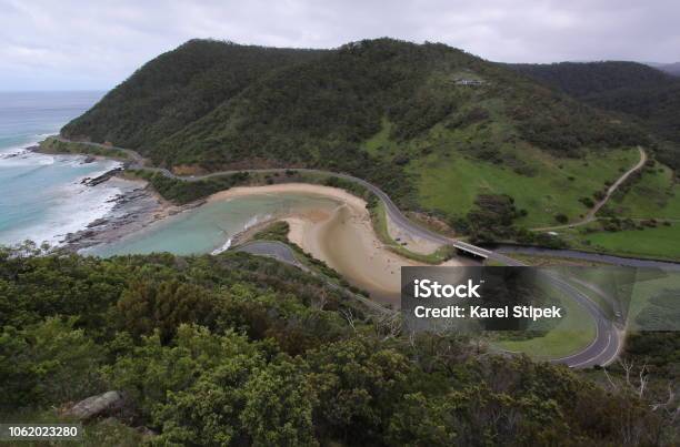View Of Coast From Teddys Lookout In Australia Stock Photo - Download Image Now - Australia, Beach, Coastline