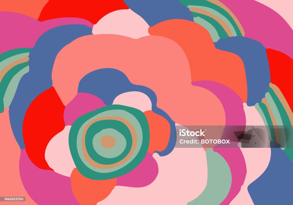 Abstract flower Colourful Horizontal Background vector illustration Abstract stock vector