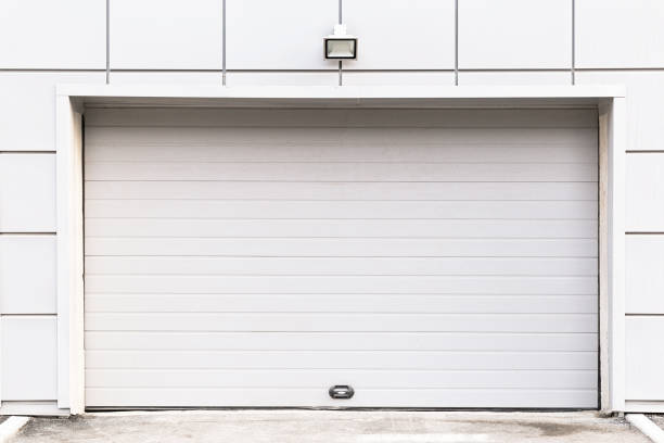 istock Automatic garage door. Entrance to a parking 1062026224