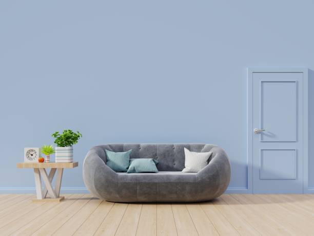 istock In room blue for live have sofa 1062027326