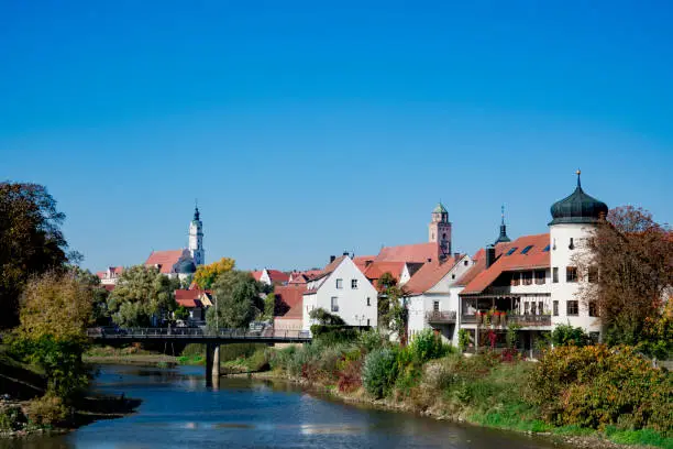 river Donau, Donauworth, Germany