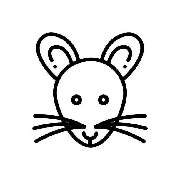 Vector illustration of Rat mouse