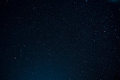 istock Night scape with beautiful stary sky at the high mountain. Star texture. Space background. 1062055896