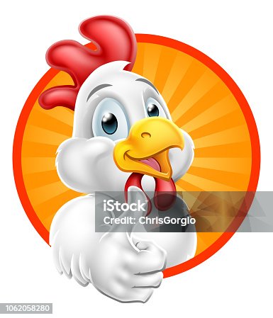 istock Chicken Cartoon Character Giving Thumbs Up 1062058280