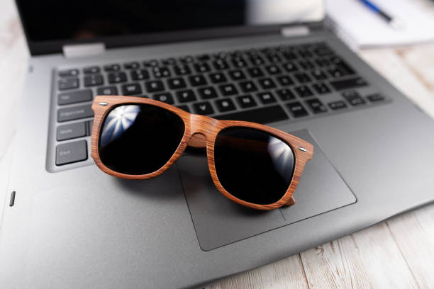 Planning for a holiday with sunglasses