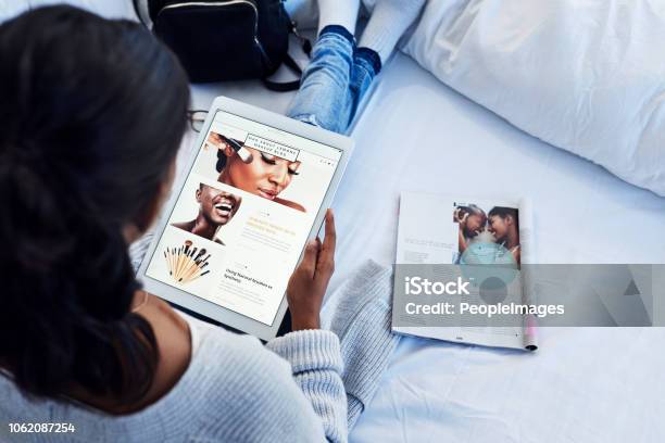 Im A Blogger My Posts Are Important Stock Photo - Download Image Now - Magazine - Publication, Beauty, Digital Tablet