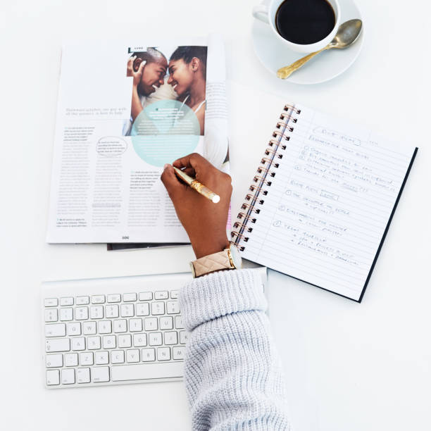 istock Making notes of what she wants to post next 1062087266