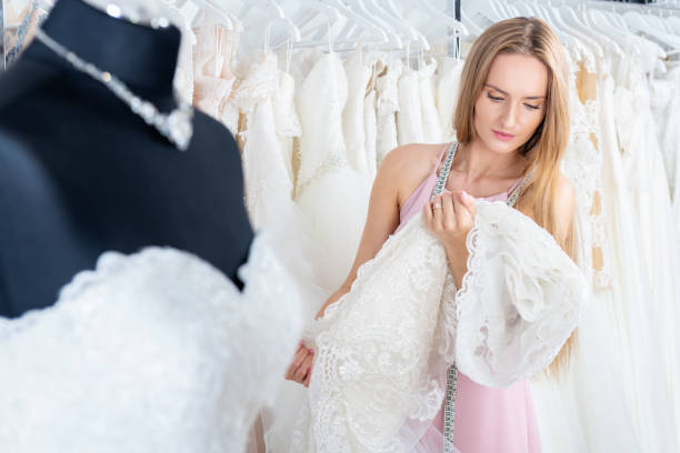 istock Confident tailor in bridal shop 1062102704