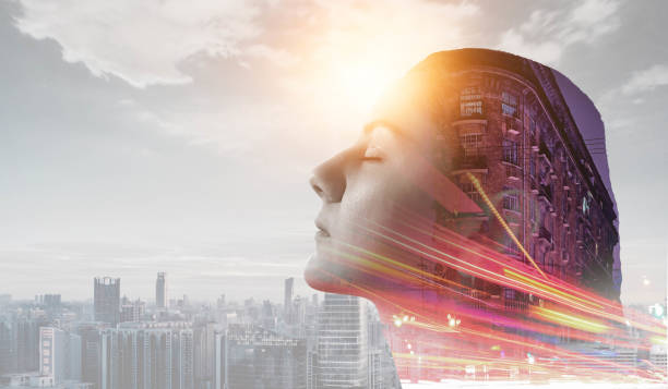 istock Double exposure effects for women . Mixed media 1062105724