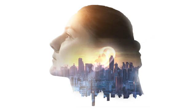 istock Double exposure effects for women . Mixed media 1062105830