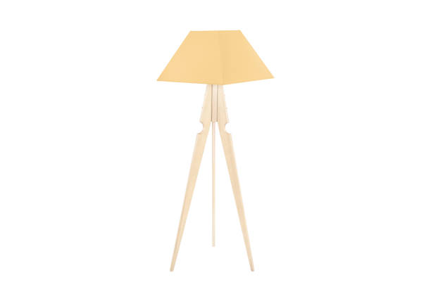 istock Decorative tripos standing light / FLOOR LAMP / LAMPSHADE isolated on white 1062105992