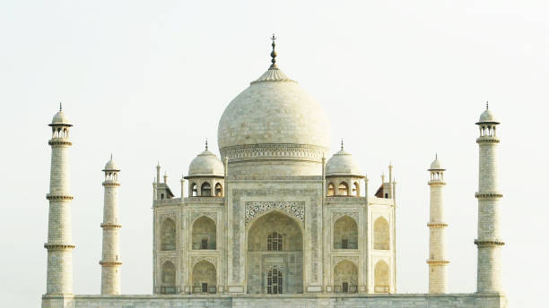 taj mahal, agra, india, no personas. - marble geometric shape spirituality travel destinations fotografías e imágenes de stock