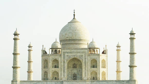 taj mahal, agra, india, não pessoas. - taj mahal - fotografias e filmes do acervo