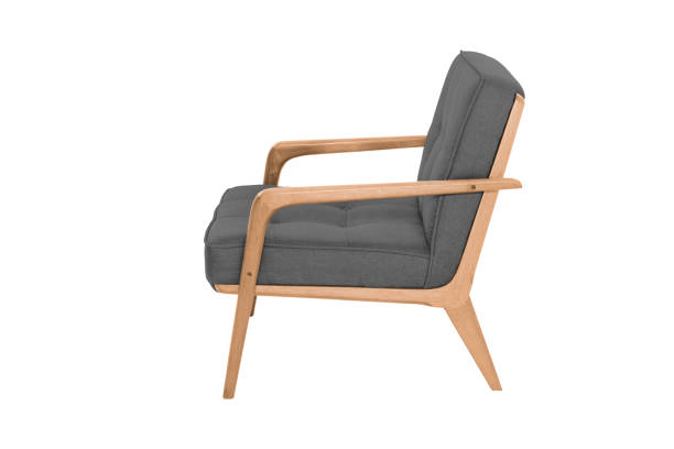 istock Grey armchair. Modern chair on white background. Texture chair. 1062119042