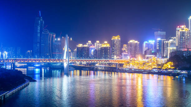 istock Chongqing Skyline At Night 1062134260