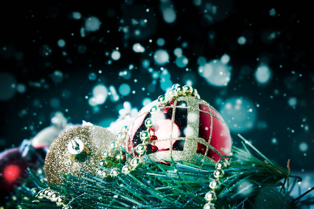 istock Christmas Ornament On Blue Background 1062135062