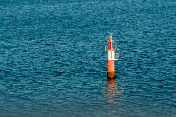 Small offshore lighthouse in the Baltic sea