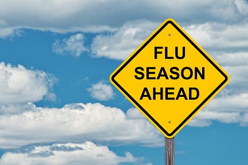 Señal de advertencia anticipada de la temporada de gripe photo