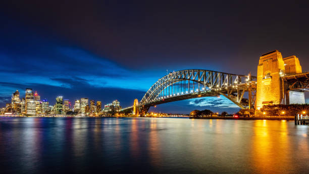 istock Sydney Skyline at Night Australia 1062140138