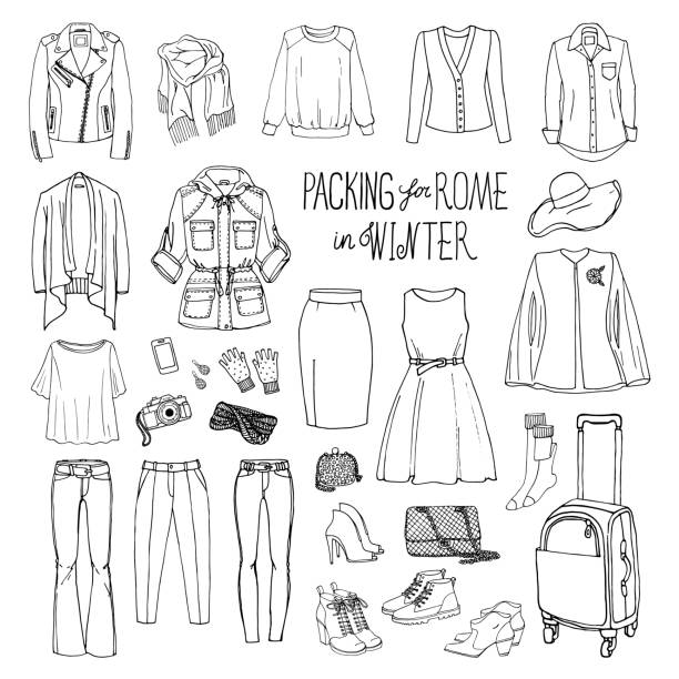 20+ Black Woman Packing Luggage Stock Illustrations, Royalty-Free ...