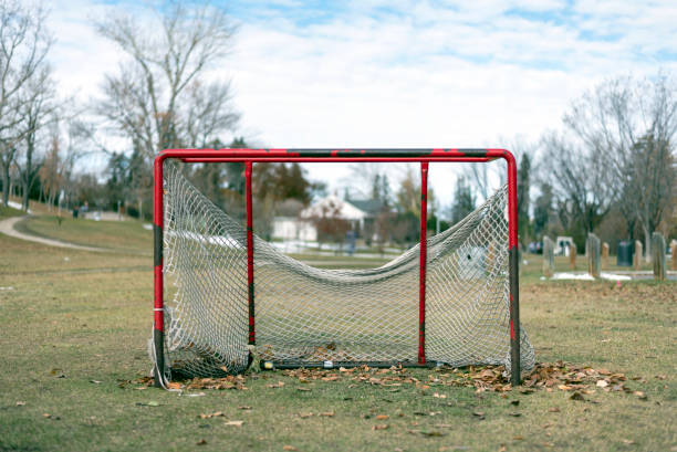istock Hockey net outdoors 1062145898