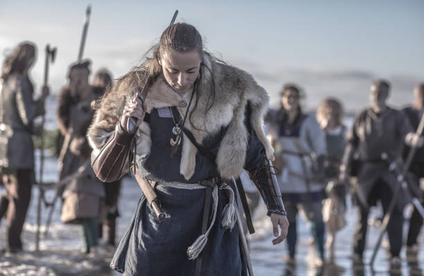 istock A hoard of Weapon wielding viking warriors 1062147670