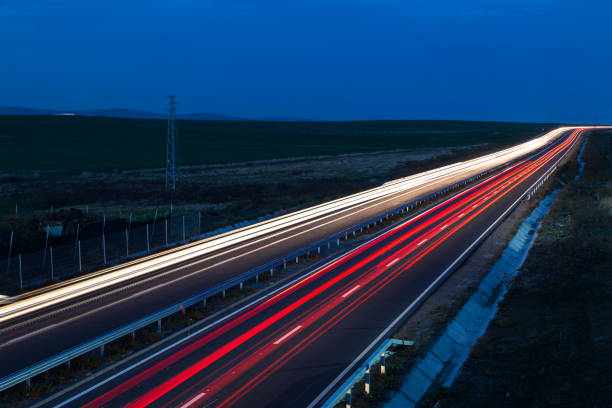 istock Car traffic on the highway 1062150448