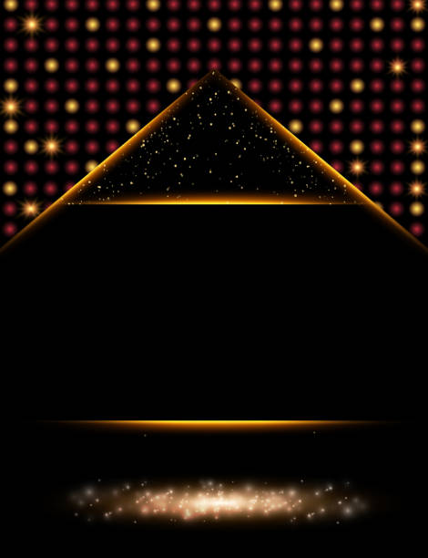 istock Luxury black and gold background. Design for presentation, concert, show 1062152272