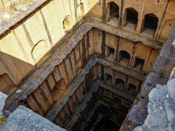istock Historical stepwell which also being used as Public Inn!! 1062154030