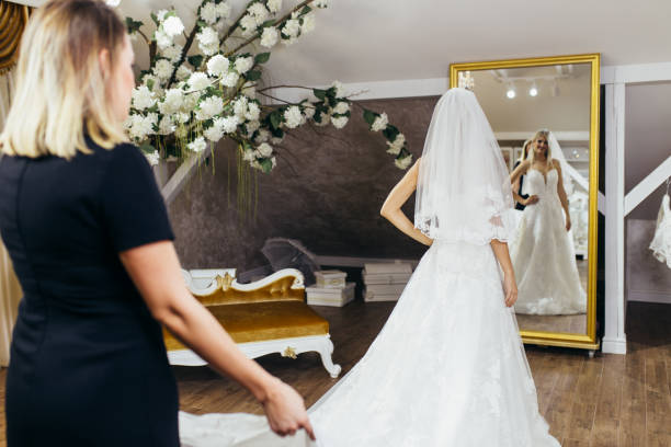 istock Bride in weeding dress 1062156382
