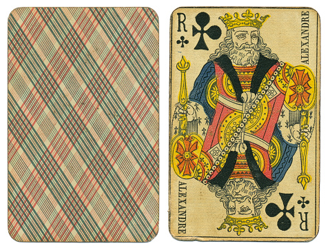 Ace of Hearts. Isolated on a gray background. Gamble. Playing cards. Cards.