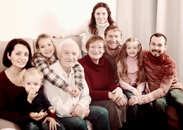 istock Happy family making numerous photos 1062161008