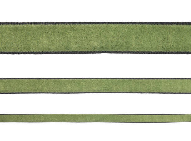 istock Background with green velvet ribbons 1062163798
