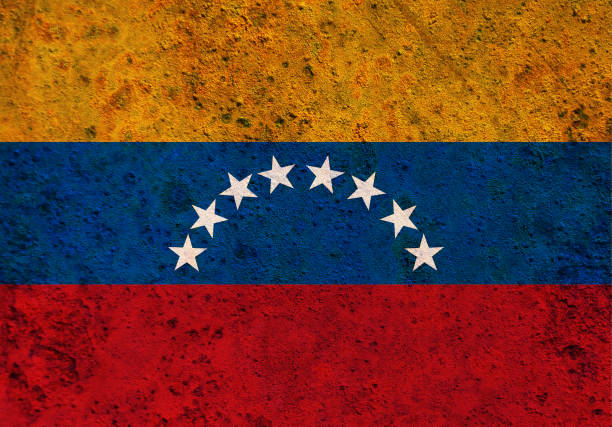 istock Flag of Venezuela on rusty metal 1062164270