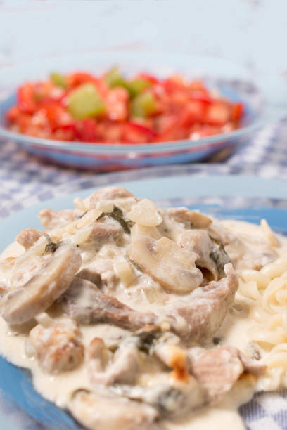 istock Pork beef stroganoff with mushrooms 1062185138